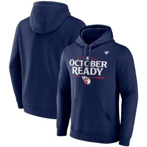 Cleveland Guardians Navy 2024 Postseason Locker Room Pullover Hoodie