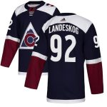 Colorado Avalanche #92 Gabriel Landeskog Navy Blue Stitched Jersey