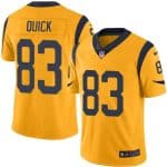 Rams #83 Brian Quick Gold Stitched Limited Rush Nike Jersey