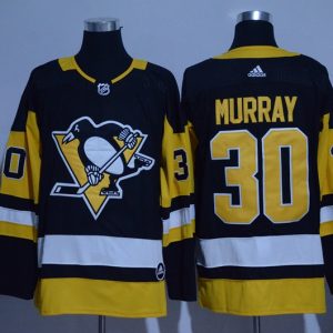Pittsburgh Penguins #30 Matt Murray Black Adidas Stitched Jersey
