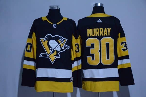 Pittsburgh Penguins #30 Matt Murray Black Adidas Stitched Jersey