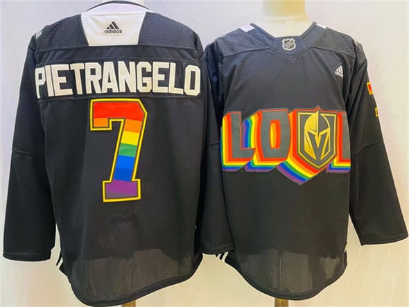 Vegas Golden Knights #7 Alex Pietrangelo Black 2024-25 Home Stitched Jersey