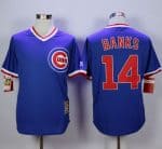 Cubs #14 Ernie Banks Blue Cooperstown Stitched Jersey