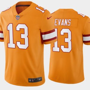 Tampa Bay Buccaneers #13 Mike Evans Orange Vapor Untouchable Limited Stitched Jersey