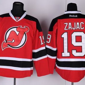 Devils #19 Travis Zajac Red Stitched Jersey