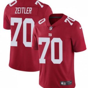 New York Giants # 70 Kevin Zeitler Red Vapor Untouchable Limited Stitched Jersey
