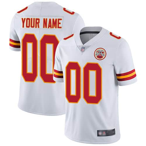 Chiefs Customized White Vapor Untouchable Limited Stitched Jersey