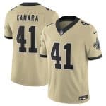 New Orleans Saints #41 Alvin Kamara Gold 2025 F.U.S.E. Alternate Vapor Limited Football Stitched Jersey