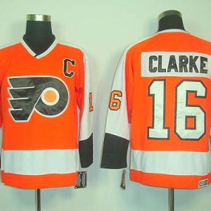 Flyers #16 Clarke Orange CCM Throwback Stitched Jersey