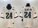 Philadelphia Eagles #24 Darius Slay Jr. White 2025 Super Bowl LIX Patch Vapor Untouchable Limited Stitched Jersey
