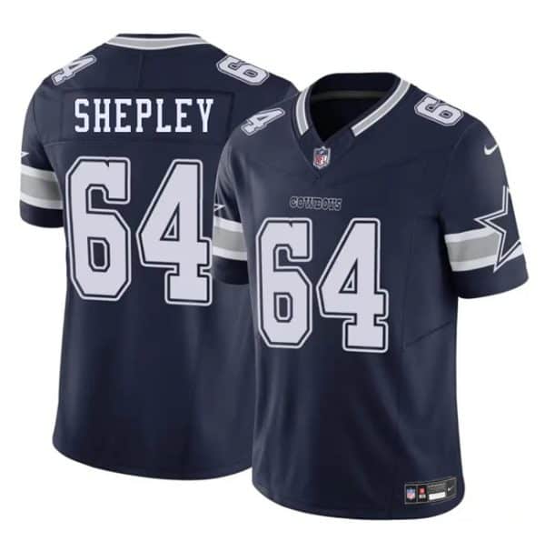 Dallas Cowboys #64 Dakoda Shepleys Navy 2025 F.U.S.E. Vapor Untouchable Limited Stitched Jersey