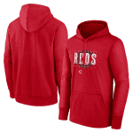 Cincinnati Reds Red Pregame Performance Pullover Hoodie