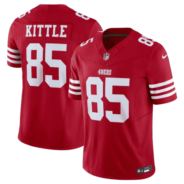 San Francisco 49ers #85 George Kittle Red 2023 F.U.S.E. Vapor Untouchable Limited Stitched Jersey