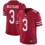 San Francisco 49ers #3 C.J. Beathard Red Vapor Untouchable Limited Stitched Jersey