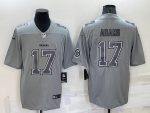 Las Vegas Raiders #17 Davante Adams Gray With Patch Atmosphere Fashion Stitched Jersey