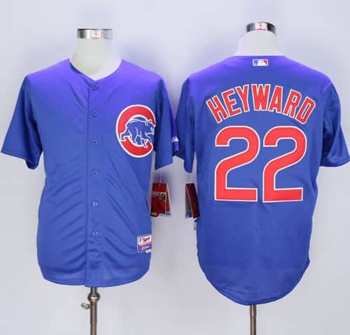 Cubs #22 Jason Heyward Blue Alternate Cool Base Stitched Jersey