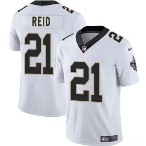 New Orleans Saints #21 Justin Reid White 2025 Vapor Limited Stitched Jersey