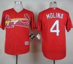 Cardinals #4 Yadier Molina Red Cool Base Stitched Jersey