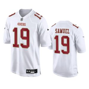 San Francisco 49ers #19 Deebo Samuel White Fashion Limited Stitched Game Jersey