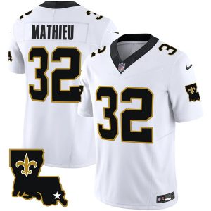 New Orleans Saints #32 Tyrann Mathieu White 2023 F.U.S.E. 1987 Legacy Vapor Stitched Jersey