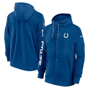 Indianapolis Colts Royal 2024 Team Full-Zip Hoodie
