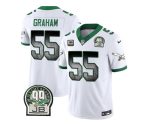 Philadelphia Eagles #55 Brandon Graham White 2023 F.U.S.E. With 4-Star C Patch Throwback Vapor Untouchable Limited Stitched Jersey