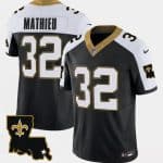New Orleans Saints #32 Tyrann Mathieu Black White 2023 F.U.S.E. 1987 Legacy Vapor Stitched Jersey