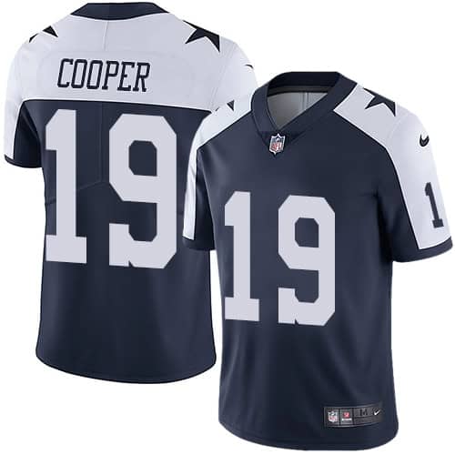 Cowboys #Dallas Cowboys #19 Amari Cooper Navy Thanksgiving Vapor Untouchable Limited Stitched Jersey