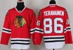 Blackhawks #86 Teuvo Teravainen Red Stitched Jersey