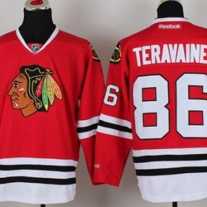 Blackhawks #86 Teuvo Teravainen Red Stitched Jersey