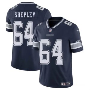 Dallas Cowboys #64 Dakoda Shepleys Navy Blue 2025 Vapor Untouchable Limited Stitched Jersey