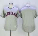 Indians Blank Grey Flexbase Authentic Collection Stitched Jersey