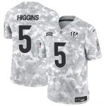 Cincinnati Bengals #5 Tee Higgins Arctic Camo 2024 F.U.S.E. Salute To Service Limited Stitched Jersey