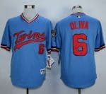 Twins #6 Tony Oliva Light Blue 1984 Turn Back The Clock Stitched Jersey