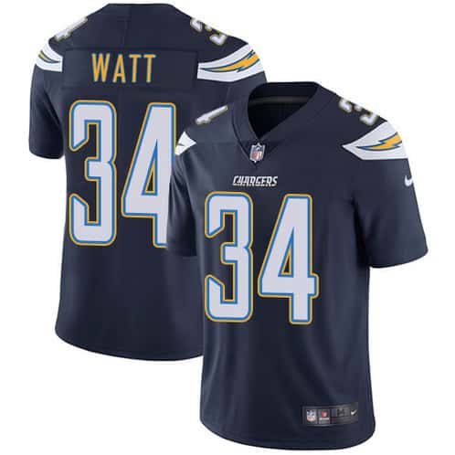Los Angeles Chargers #34 Derek Watt Navy Blue Vapor Untouchable Limited Stitched Jersey
