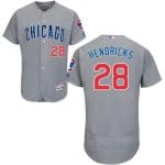 Cubs #28 Kyle Hendricks Grey Flexbase Authentic Collection Road Stitched Jersey