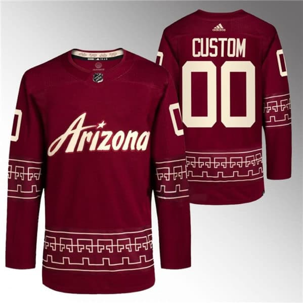 Arizona Coyotes Custom Garnet Alternate Pro Jersey