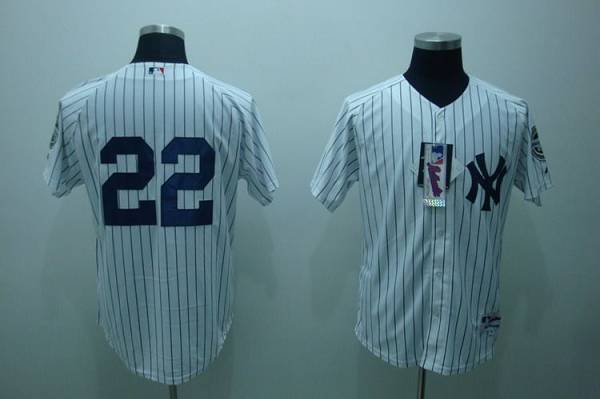 Yankees #22 Jacoby Ellsbury White Stitched Jersey