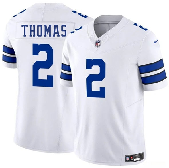 Dallas Cowboys #2 Juanyeh Thomas White 2025 F.U.S.E. Vapor Untouchable Limited Stitched Jersey