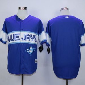 Blue Jays Blank Blue Exclusive New Cool Base Stitched Jersey