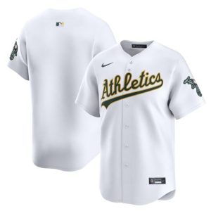 Oakland Athletics Blank White Home Limited Stitched Jersey