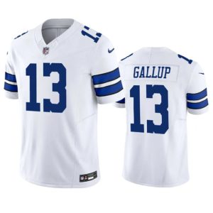 Dallas Cowboys #13 Michael Gallup White 2023 F.U.S.E. Vapor Limited Stitched Jersey