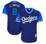 Los Angeles Dodgers #8 Manny Machado "El Ministro" Majestic Royal Players Weekend Authentic Stitched Jersey