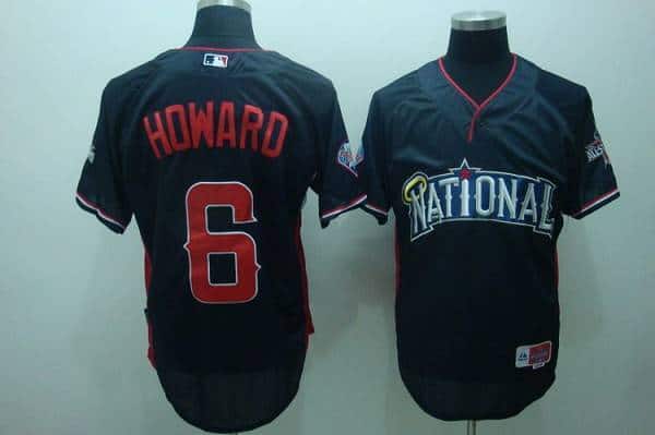 Phillies #6 Ryan Howard Blue Nation League 2010 All Star BP Stitched Jersey