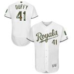 Royals #41 Danny Duffy White Flexbase Authentic Collection 2016 Memorial Day Stitched Jersey