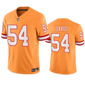 Tampa Bay Buccaneers #54 Lavonte David Orange Throwback Limited Stitched Jersey