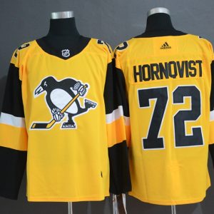 Pittsburgh Penguins #72 Patric Hornqvist Gold Stitched Jersey
