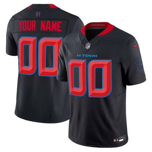 Houston Texans Custom Navy 2024 2nd Alternate F.U.S.E Vapor Stitched Jersey
