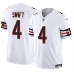 Chicago Bears #4 D¡¯Andre Swift White 2023 F.U.S.E. Vapor Stitched Jersey