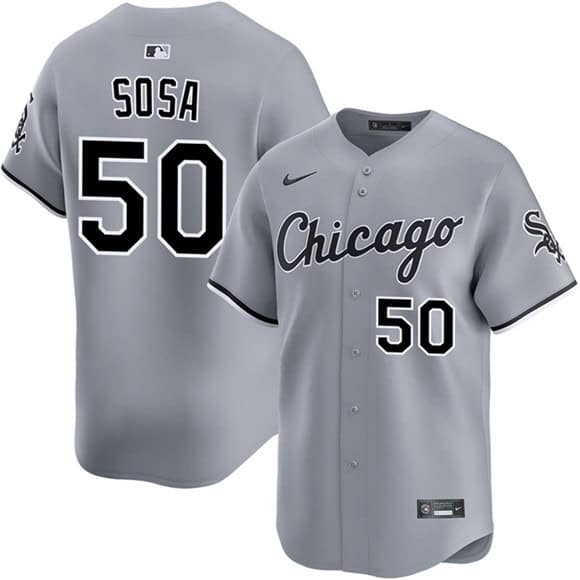 Chicago White Sox #50 Lenyn Sosa Gray 2025 Limited Stitched Jersey